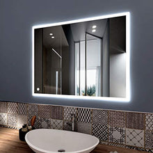 styleglass Specchio Bagno Rettangolare Personalizzabile Babel 60x80cm, Specchio Parete Made in Italy, Telaio in PVC e Squadrette in Lamiera, Kit Fissaggio Murale Incluso, Grado di Protezione IP20