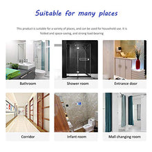 Sedile Doccia Pieghevole, Sgabello Antiscivolo per Sgabello Pieghevole da Bagno, Sedia A Muro per Bagno, Comodo Sgabello da Bagno per Anziani,Blu