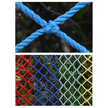 WEIFAN Rete di Sicurezza per Bambini, telai per Arrampicata di Protezione Scala per Bambini Balcone Protezione anticaduta per Interni Rete Intrecciata in Corda di Nylon Colorata