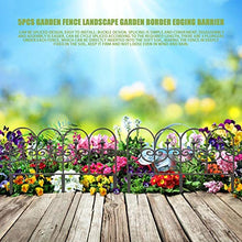 Biggystar Recinzione del Giardino più Nuovo di Stile retrò Paesaggio Ruggine Proof Plastic Decoration Garden Border Border Design con antigelo Fences Protective Fences Barriera Bordatura per Superior