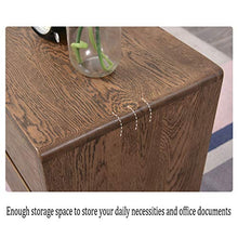 GXT WGZ- Comodino Camera Locker, Camera da Letto Comodino, Soggiorno Locker, Living Room Divano Fianco del Mobile (Color : Walnut Color)