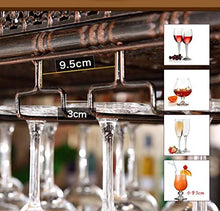 DJSMjbj - Portabicchieri creativo, da appendere al bancone, portabicchieri, decorazione per bicchieri da vino, da soffitto, facile da installare, L60*W35cm