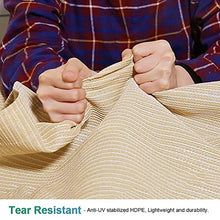 N / A Rete Ombreggiante Telo Parasole con Occhielli, Copertura Reticolare in Rete Resistente al 90% Ai Raggi UV, per Pergola/Cortile/Giardino/Serra, Beige(Size:3×3m)
