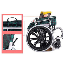 Carrozzine Semoventi, Transito Portatile Pieghevole da Viaggio Leggero Lega di Alluminio Manuale, Viaggio A Casa Disabili/Anziani Sedia da Trasporto per Scooter Trolley per Scooter per Anziani/di