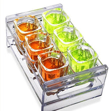 GJSN Cremagliera per Vino, Tabletop a Due Strati Trasparenti Ecologici e Durevoli e Resistenti Non Tossici e Innocui Sentiti a Proprio Agio a Tenere il Robusto Holder Holder Hole Foro: 6 Pezzi
