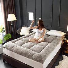 Materassi Tatami Materassi Addensare Warm Universale Pad Quilt (Colore : Grigio, Dimensione : 90x200cm)