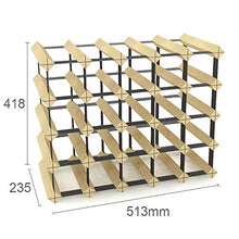 YWYW Portabottiglie per Vino in Legno massello a Grata Ornamenti per portabottiglie per Vino da Bar Ristorante Domestico (Dimensioni: 51 3 × 23 5 × 41 8 cm)