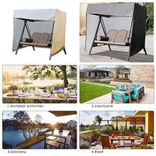 Winnfy Altalena da Giardino Della Copertura Esterna Giardino Hammock Della Copertura Heavy Duty Baldacchino Altalena Copertura Della Sedia per Esterni Altalena Mobili da Giardino
