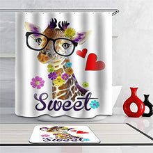 LIYAN Combinazione Bagno. Immagini Chiare E Colori Vivaci Rendono Il Tuo Bagno Pieno di Vita. Accessori da Bagno. Pittura Ad Acquerello Giraffa.