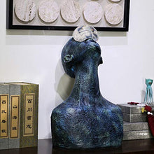 FAGavin Decorazioni Morbide Modern Living Room TV Cabinet/Consolle/Blue Acrylic Half Body Figure Resin Ornaments