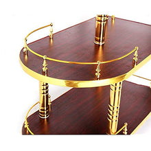 YIN YIN Carrello per Ripiani Carrello portaoggetti Hotel Restaurant Carrello portaoggetti Mobile di Grande capacità Rosso Titanio 2 Colori 81X40X81CM Carrello a rulli (Color : B)