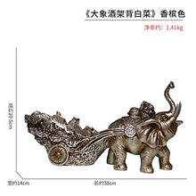LHQ-HQ Decorazioni Arte Artigianato Elephant Ornamenti cremagliera del Vino Wine Cooler Mobile TV Regalo 3