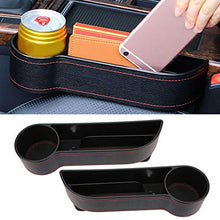 Mavis Laven Scatola portaoggetti Seggiolini Auto multifunzionali Scatola portaoggetti con Cucitura Organizer Accessori Interni automobilistici [conducente Nero](Main Driver)