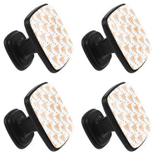 Acquerello di volpe 4 PCS Pomelli per Porta, Pomolo per Mobile, Pomelli per Mobili con Viti, Maniglia per Armadietto, Pomelli per Porta, Pomelli per Cassetti per Porta, Armadio, Cassetto e Credenza