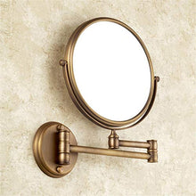 BEI&YANG Specchio per Toeletta da Bagno Specchio da Bagno Pieghevole Specchio Telescopico A Parete Bifacciale da Parete con Ingrandimento Antico