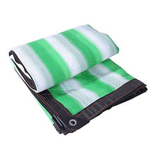 Rete ombreggiante Panno Protezione Solare Anti-UV Balcone Esterno Isolamento Termico Fiori Piante Verdi Striscia Verde e Bianca 6 Punti (Colore: A, Dimensioni: 6 e Volte; 7m)