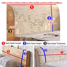 Renbin Copertura Testiera Letto,Fodera di Protezione per Testiera Elastica, Protezione Elastica in Tinta Unita di Design all-Inclusive,#8-150cm