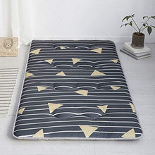 zyl Coprimaterasso futon in Cotone Addensato Materasso Leggero in Tatami materassino Traspirante Antiscivolo Confortevole per Il dormitorio degli Studenti