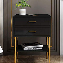 H-CAR Comodino di Lusso Nordico Leggero Comodino Semplice e Moderno per Camera da Letto Armadio Comodino Net Rosso Nero Cassetto Ins Cabinet