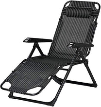 YIKANLIA Sedie a Sdraio Pieghevoli, Campeggio all'aperto Sunlounger, 90º-180º Regolabile Traspibile Morbido Beach Garden Piscina Posto a Riposo a Bordo Piscina con Morbido Cuscino Rimovibile