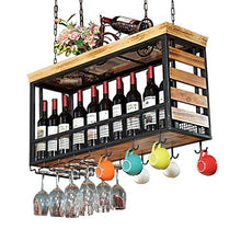 YZ-YUAN Portabottiglie di Alta qualità Portabottiglie da Vino/Portabottiglie/Portabicchieri da Vino/Portabottiglie sospeso/Mensola per Decorare Il soffitto per Bar,