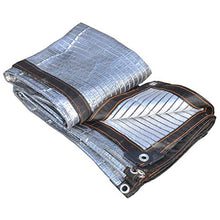 Telo Ombreggiante, Panno for Vela con Paralume in Foglio di Alluminio, Protezione Anti-UV al 75% in Rete Anti-Sole, Tessuto con Parasole for Animali Domestici/Tenda da Sole/baldacchino, Argento