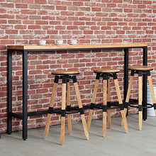 Sedia Con Sgabello Alto Regolabile, Sgabelli Da Bar Nordici in Legno Massello Le Sedie Da Bar Per Il Tempo Libero A Casa Possono Essere Utilizzate in Armadietti Da Cucina, Ristoranti,Wood color