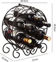 Classico Freestanding Wine Rack bottiglia di vino 7 bottiglie di vino Rack Elegante supporto del banco di Ferro Gabinetto bottiglia bagagli stand Organizzatore controsoffitto mensola for la casa compl
