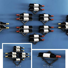 FYLHX Stile Europeo Parete Vino Cremagliera di Vetro Bar Soggiorno Ristorante Cucina Decorazione della Casa Cremagliera del Vino Multi-Funzione Mare di Vetro di Vino 10 Pollici