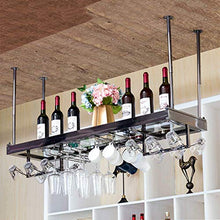 Wine Rack, Wine Rack soffitto industriale Wine Rack con la Coppa gancio in metallo Hanging Holder Vino Accessori Vino Capovolto attaccatura del supporto della cremagliera della bottiglia Vetro con lam