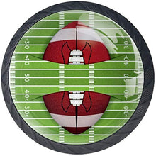 Stadio di football americano Pomelli per Porta Set di 4 Pomelli per Mobili Manopole per Cassetti Cucina Armadio Vetro