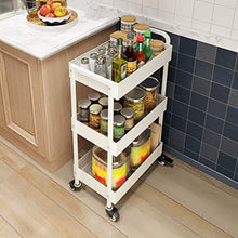 &ripiano di stoccaggio Mensole da cucina, da terra mobile rack di stoccaggio piccolo carrello verdure Sort Out multifunzione a 3 strati Scaffale Scaffale di finitura