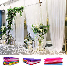 LPxdywlk 6,5 M Tulle Rotolo di Garza Festa di Nozze Fai da Te Sedia Arco Tenda Tavolo Decorazione Negozio Oggetti di Scena Decorazione Bianca
