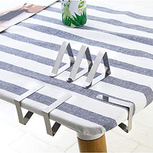 Clip per tovaglia,Tovaglia Clips,Tovaglia Clip in Acciaio,Fermatovaglia Acciaio Inossidabile,Clip Holder 24 Pezzi,Tablecloth Clip Regolabile,Clip fermatovaglia Argento,Porta tovaglie per Outdoor Party
