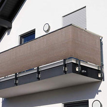 COFFEE CAT Paravento per Balcone (Venduto A Metro) - Rete in HDPE da 90 Cm di Larghezza 200 G/M² Schermo per Recinzione, Tenda da Sole in Vela Marrone