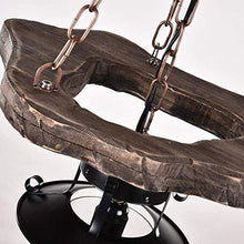 N/Z Home Equipment Style Iron Craft E27/e26 Small Country Style Creative Boat Wood Lantern 60w Bar Easy to Tall