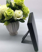 WM Specchio da trucco illuminato a tre pieghe, 3 x 2 x Magnificatio Touch Screen, rotazione regolabile a 180°, specchio da rasatura, batteria e specchio alimentato tramite USB, 11,5