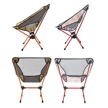 Oeternity Sedia Pieghevole Portatile da Esterno Ultra-Leggero, Portatile, Traspirante E Confortevole, Molto Adatto per attività All'aperto, Campeggio, Escursionismo, Picnic, Pesca,Arancia