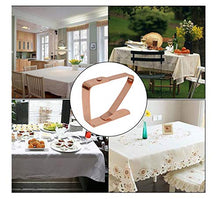Zuzer Tovaglia Clip in Acciaio, 8PCS Acciaio Inox Fermatovaglia Ferma Tovaglia Clip d'oro Morsetti per Tovaglia per Picnic Ristorante Familiare