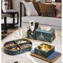 BJYYXF Cassetto da tavola da Tavolo in Resina del Sigaro, Titolare di Cenere Quadrato Blu Nero, Pezzo Singolo/a Due Pezzi Set, per Patio/Esterno/Indoor/Arredamento per la casa Facile Pulito Coperto B