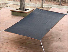 LLPEIJIE026 Rete Ombreggiante 80%,Crema Solare,Tenda Parasole Rettangolare,Resistente ai Raggi UV,Traspirante,con Occhielli,per Giardino,Terrazza,Campeggio,Patio,Nero(2x4m/6.6x13.1ft)