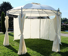 SAS Elegante Gazebo 3,5 Metri di Diametro con 6 Tende Modello 7073-A AS-S