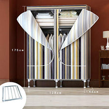 JFFFFWI Armadio Guardaroba Guardaroba a Prova di Polvere 128 * 46 * 175cm Guardaroba Semplice (Colore: A)