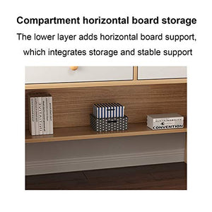 Scrivania Home Office con scrittoio con libreria, Scrivania da Studio Semplice Piccola scrivania per Computer Desktop con cassetti, Stile Moderno e Semplice, Risparmio di Spazio