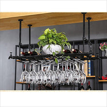 Portabottiglie per vino Sospensione per barra in metallo Bancone per bar Portabottiglie per vino Ristorante per uso domestico Portabottiglie per vino capovolto Dimensioni portabottiglie in ferro ret