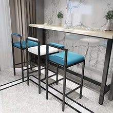 Sgabelli da bar moderni Sgabelli da bar Tempo libero Sgabello alto Sedia da pranzo moderna Cucina contatore Sedia Prima colazione Sedia da bar Finta Pelle Sedile imbottito Gambe in metallo Carico ma