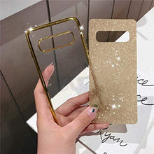 TYWZ Luccichio Cover per Samsung Galaxy S21,Diamante Bling Strass Cover Ragazza Cristallo Luminosa Silicone Brillantini Custodia Case per Dona-Oro Rosa
