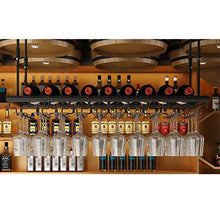 JHGJBJ Hanging cremagliera del Vino del Metallo, Ferro Rosso scaffale Bottiglia di Vino/Appeso cremagliera Bicchiere di Vino, Regolabile in Altezza del Boom 30-60cm (Size : 100x30cm)