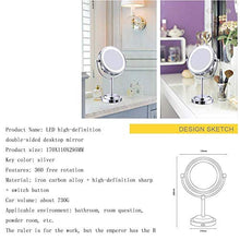 Specchio per Il Trucco, Specchi da Barba Specchio per Il Trucco/Specchio Cosmetico A LED con Ingrandimento 3X / 1X Doppio Specchio Laterale Specchio Cosmetico da Tavolo da 6 Pollici