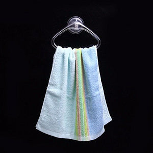 MBYW portasciugamani Moderno Portasciugamani di Cristallo di Alta qualità di Perforazione Libera Forte Ventosa Anello d'attaccatura del portasciugamani Anello portasciugamani Anello